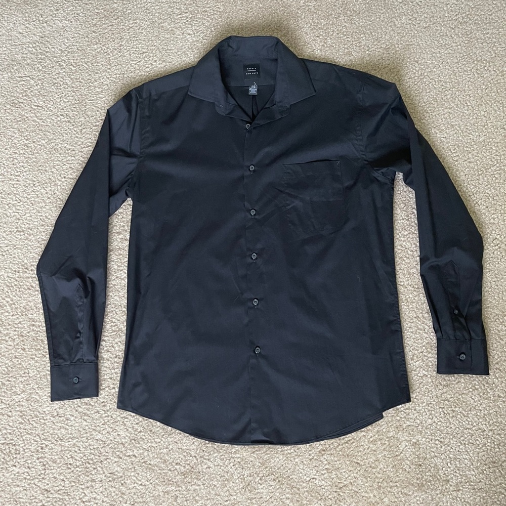 Oxford New York Black Men’s Button Down